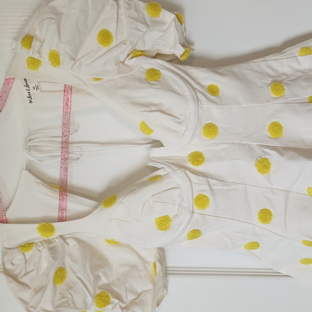 NWT For Love & Lemons Claude Mini Polka Dot Dress - Picture 4 of 10